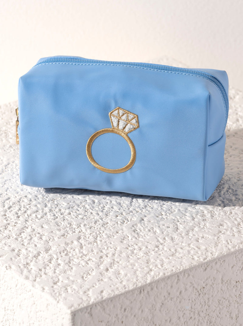 Light Gray I Do Pouch Bag