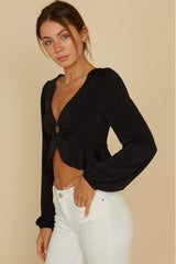 Tan Black O Ring Top