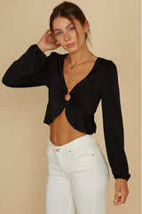 Tan Black O Ring Top