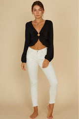 Tan Black O Ring Top
