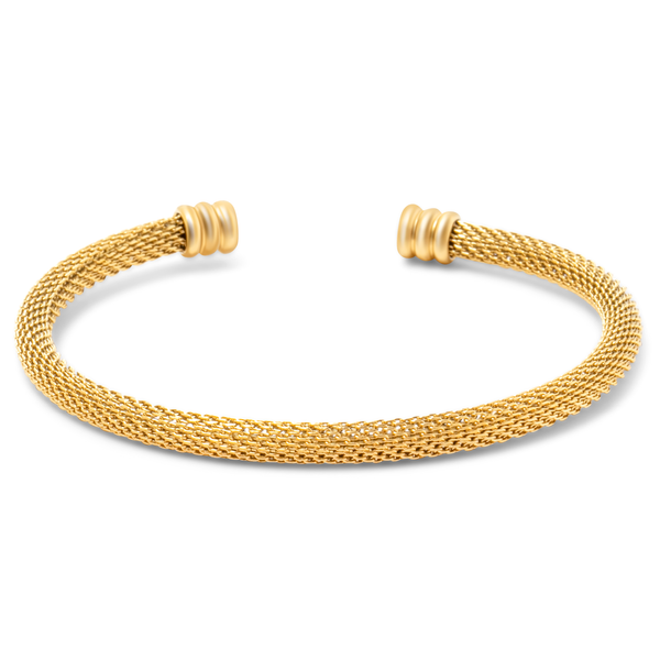 Tan Sinclair Mesh Cuff Bracelet Bracelet