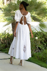 Gray Bridal Party Boho Midi Dress
