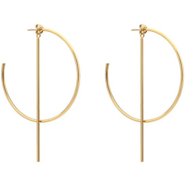 Bisque Danielle Hoops Earring