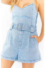 Light Gray Sloane Romper Romper