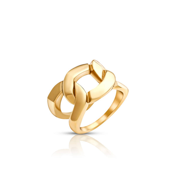 Bisque Brooklyn Chain Ring Ring