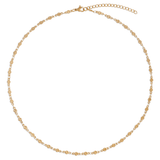 Tan Garcelle Mini Disc Chain Necklace Necklace