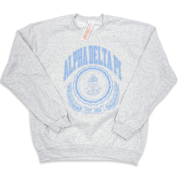 Light Gray Sorority Ivy League Sweatshirt