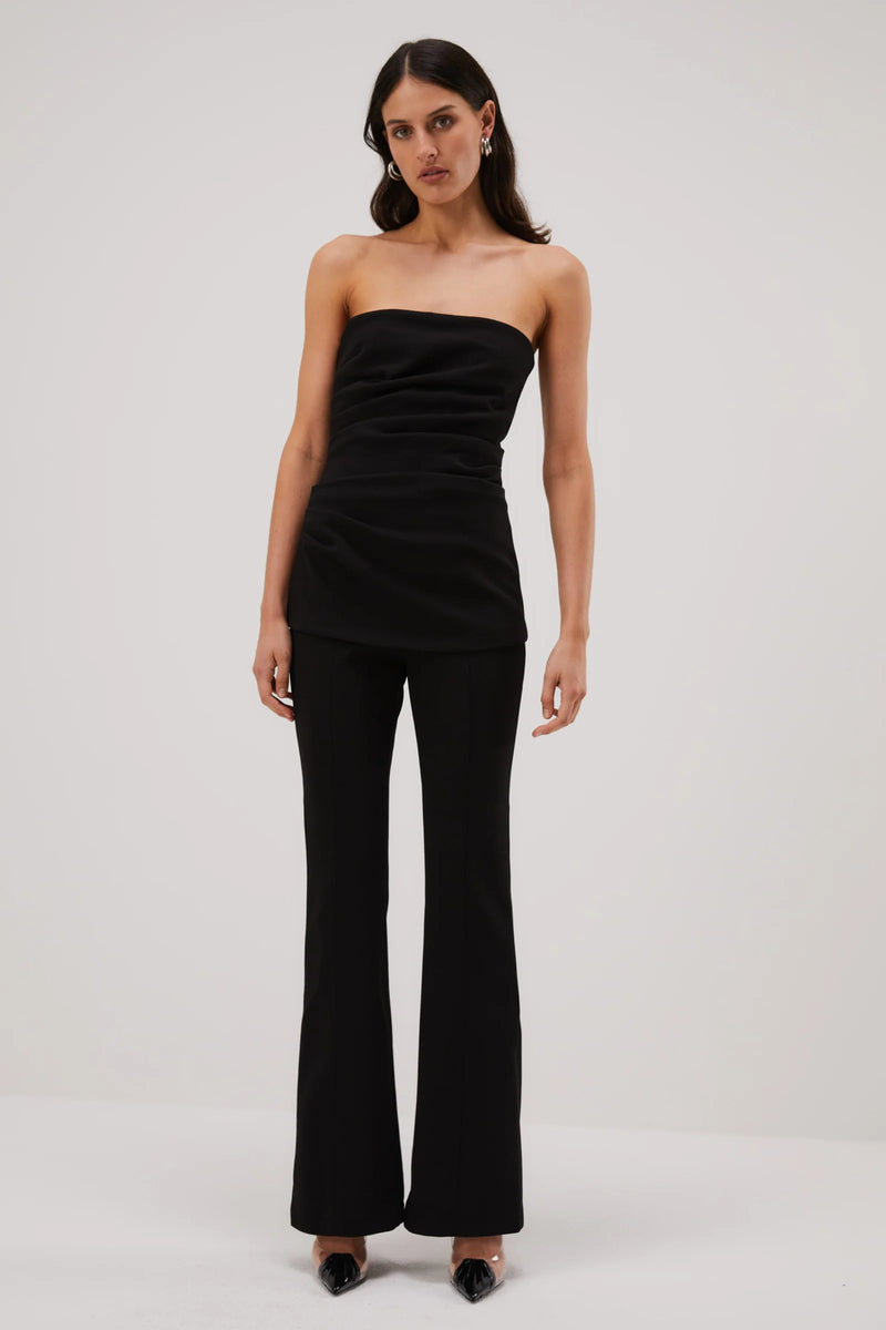 Light Gray Bronte Bonded Crepe Jumpsuit Jumpsuit