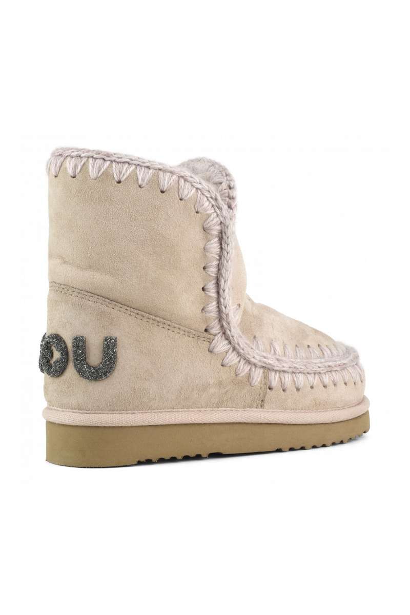 Tan MOU 18 Glitter Logo Shoe