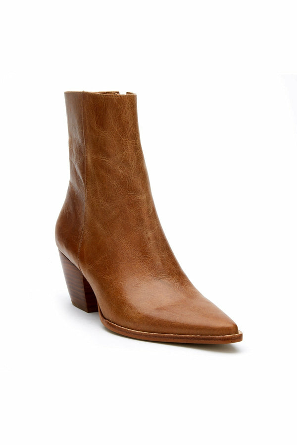 Saddle Brown Caty Bootie - Vintage Tan bootie