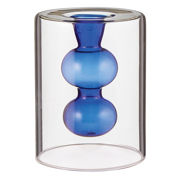 Dark Slate Blue Taper Candle Holders