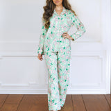 Light Gray Pickle Ball PJ Set Pajamas