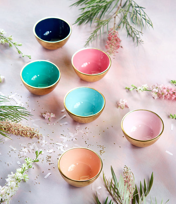 Light Gray Gold Bowl Decorative Bowls