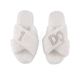 Light Gray "I Do" Slippers Slippers