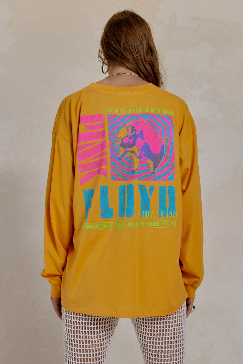 Dark Gray Pink Floyd 1977 Tee Graphic Tee