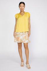 Light Gray Margot Pleated Sleeve Blouse Shirts & Tops