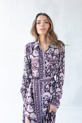 Lavender Palma Shirt Dress