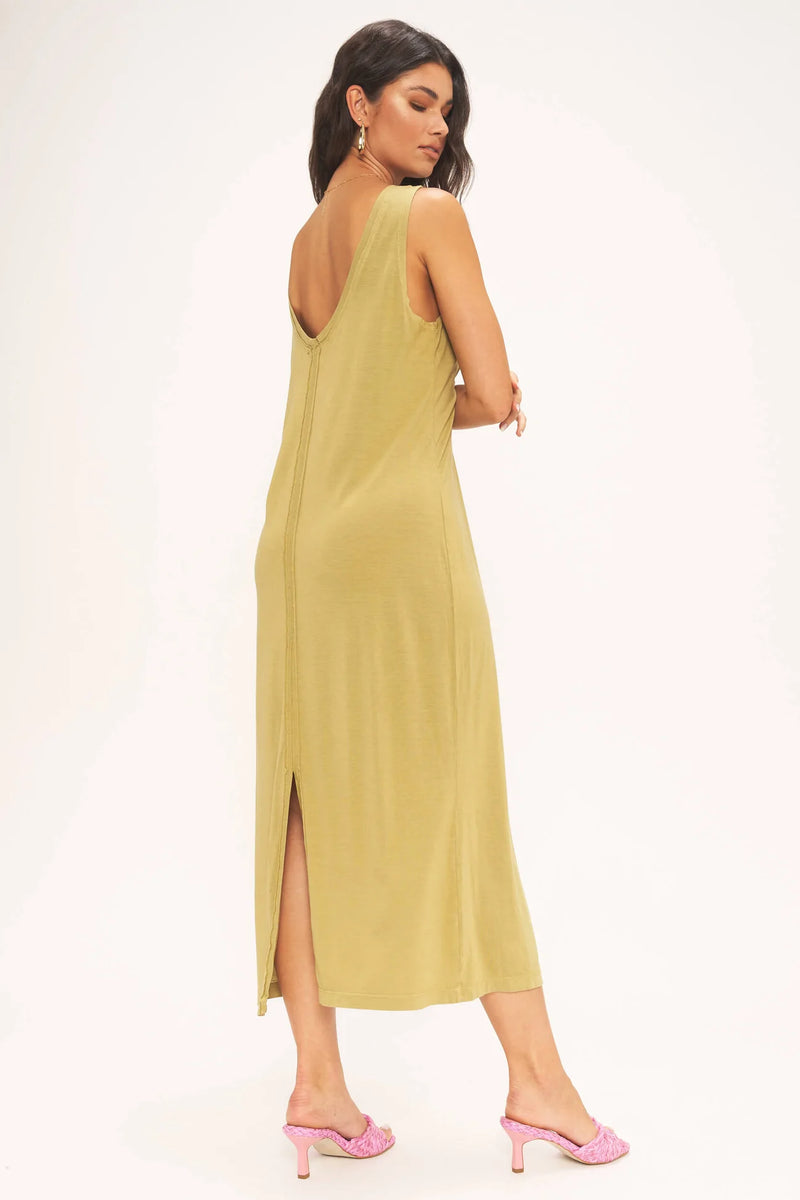 Seashell Gigi Vintage Wash Seamed Dress Dress