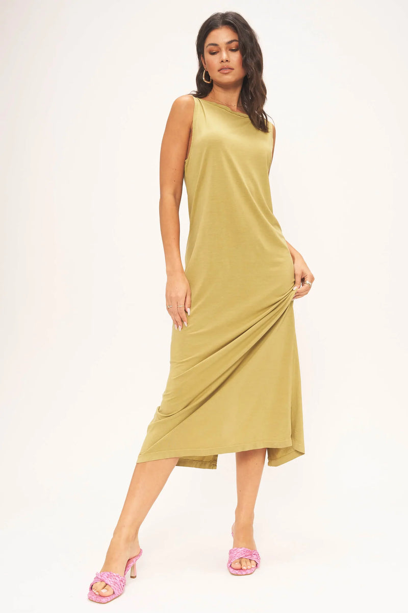 Seashell Gigi Vintage Wash Seamed Dress Dress