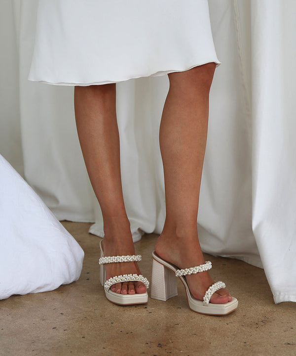 Gray Ariele Heel Heels