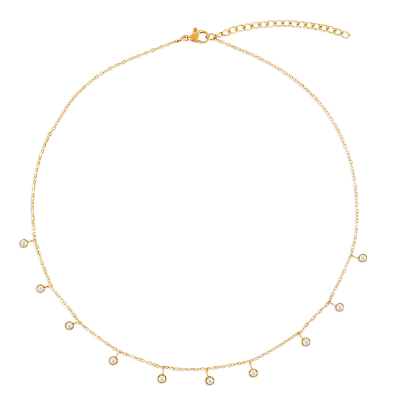 Goldenrod Salma Dainty Choker Necklace Necklace