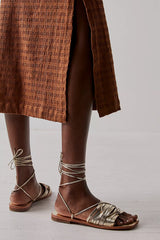 Gray Cami Huarache Wrap Sandals Shoes