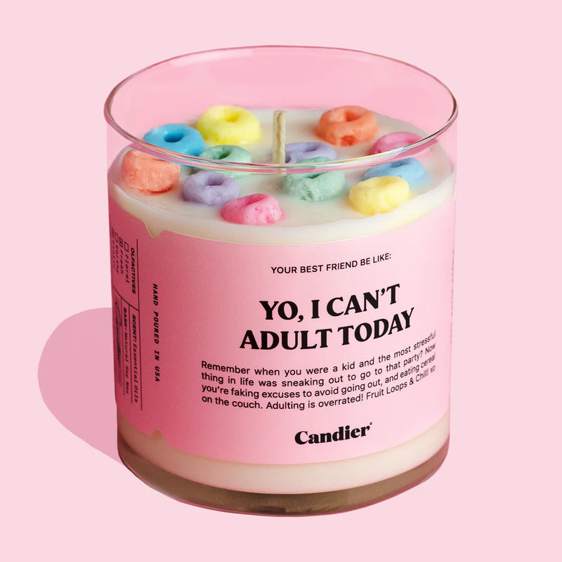 Misty Rose I Can't Adult Today by Candier candle