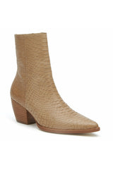 Rosy Brown Caty Snake Bootie bootie