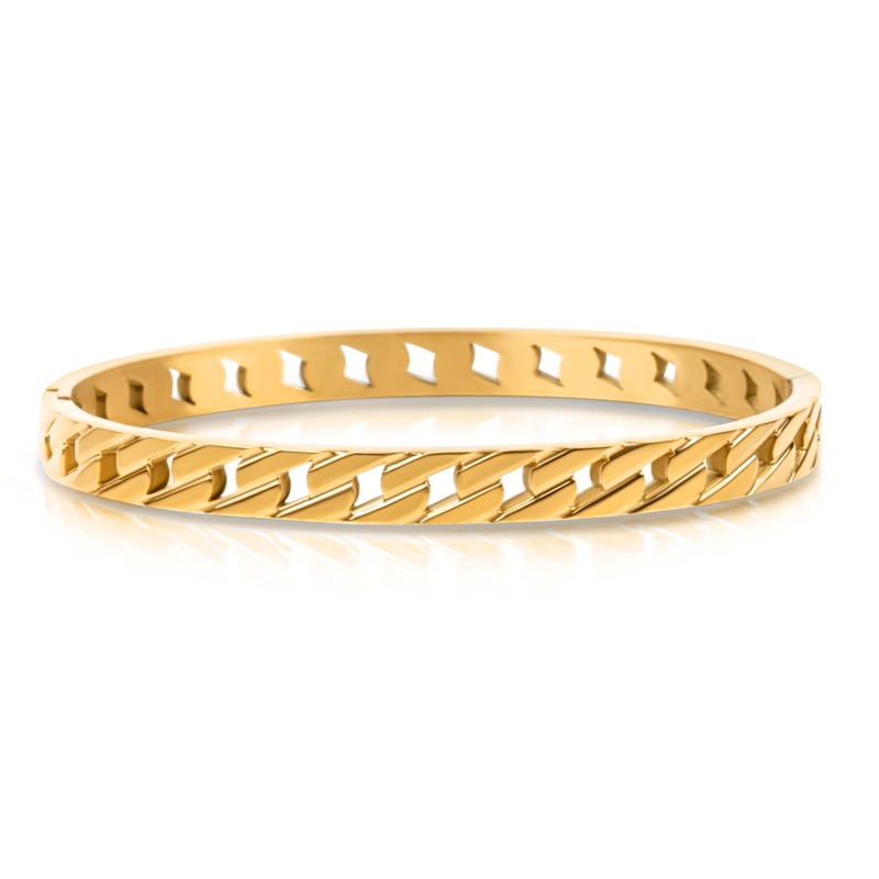 Light Goldenrod Ximena Chain Bangle Bracelet Bracelet