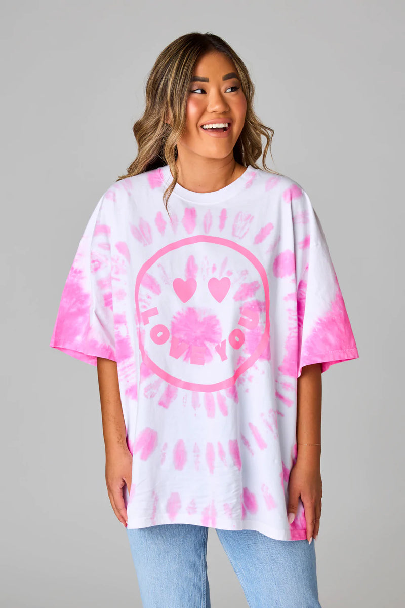 Thistle Dawn Oversized Tie-Dye Tee Graphic Tee
