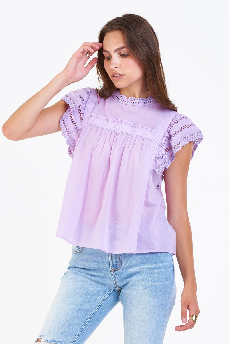 Lavender Edith Top Shirts & Tops