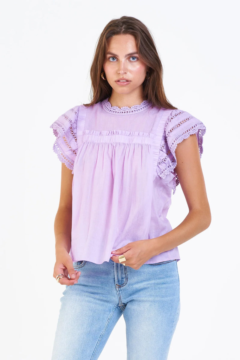 Lavender Edith Top Shirts & Tops