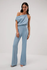 Light Gray Emer Slinky Jersey Jumpsuit Jumpsuit