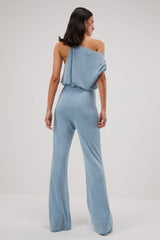 Light Gray Emer Slinky Jersey Jumpsuit Jumpsuit
