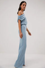 Light Gray Emer Slinky Jersey Jumpsuit Jumpsuit