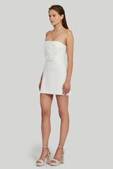 Light Gray Fae Rose Dress Mini Dress