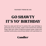 Pink Go Shawty Birthday Candle by Candier candle