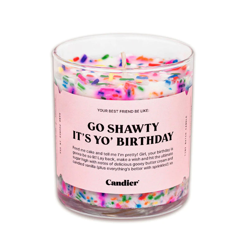 Misty Rose Go Shawty Birthday Candle by Candier candle
