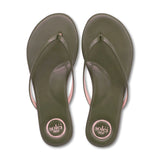 Dark Olive Green Indie Flip Flops Flip Flop