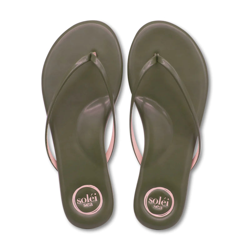 Dark Olive Green Indie Flip Flops Flip Flop