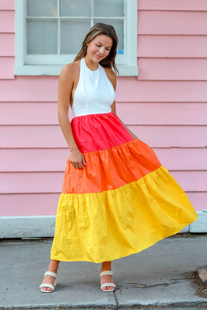 Gray Charleston Sunset Dress dress