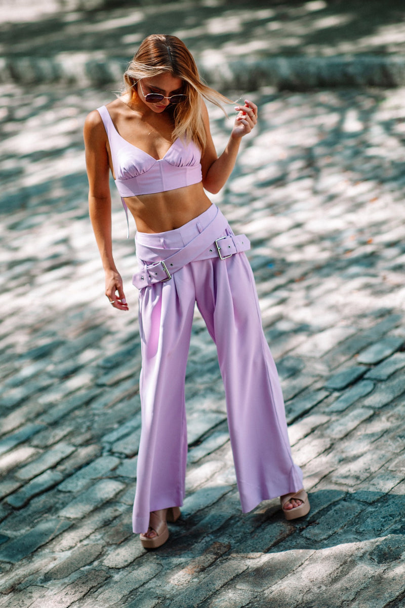 Light Slate Gray Natasha Pant Pants