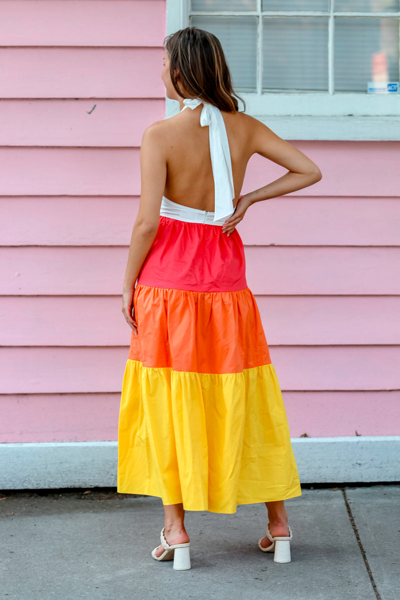 Gray Charleston Sunset Dress dress