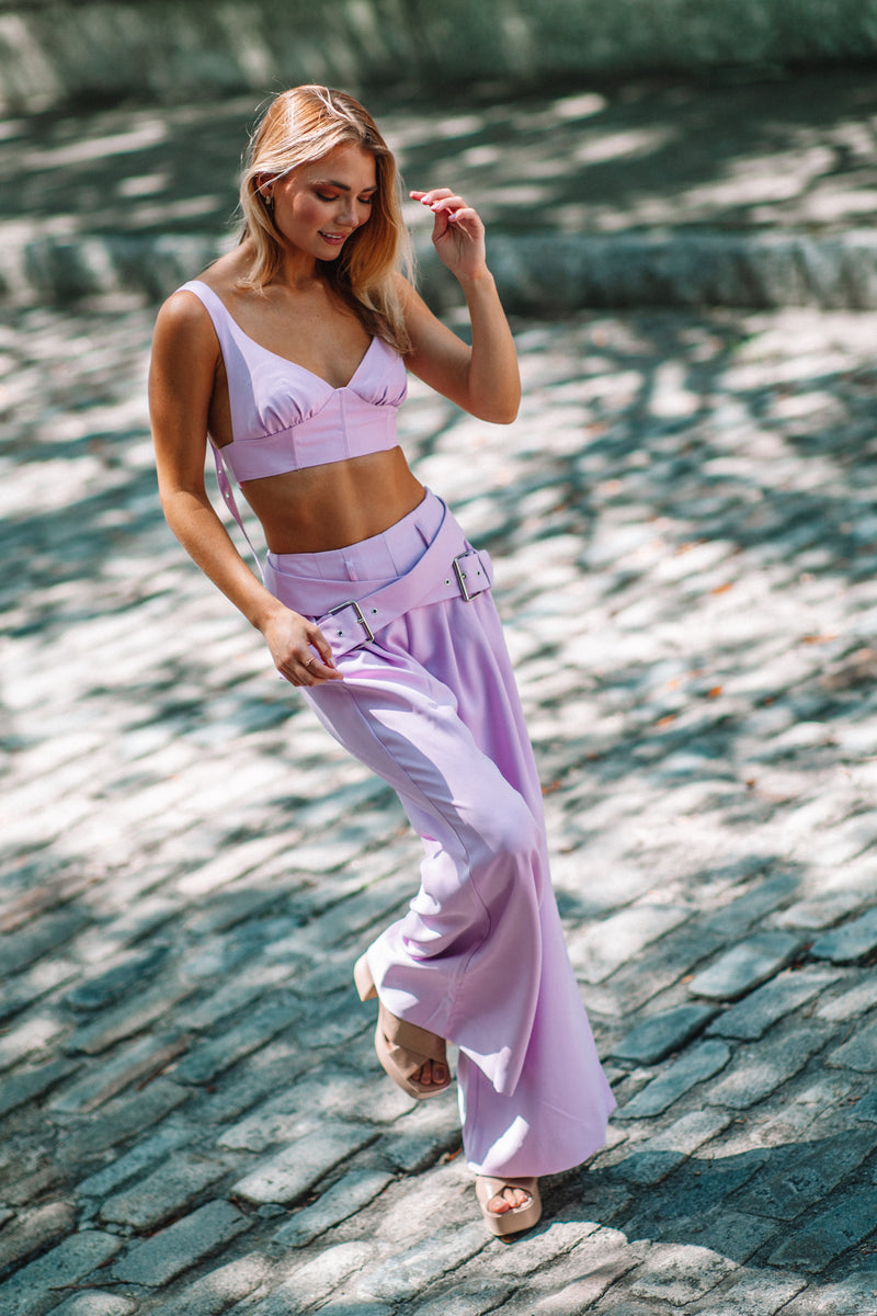 Light Slate Gray Natasha Pant Pants