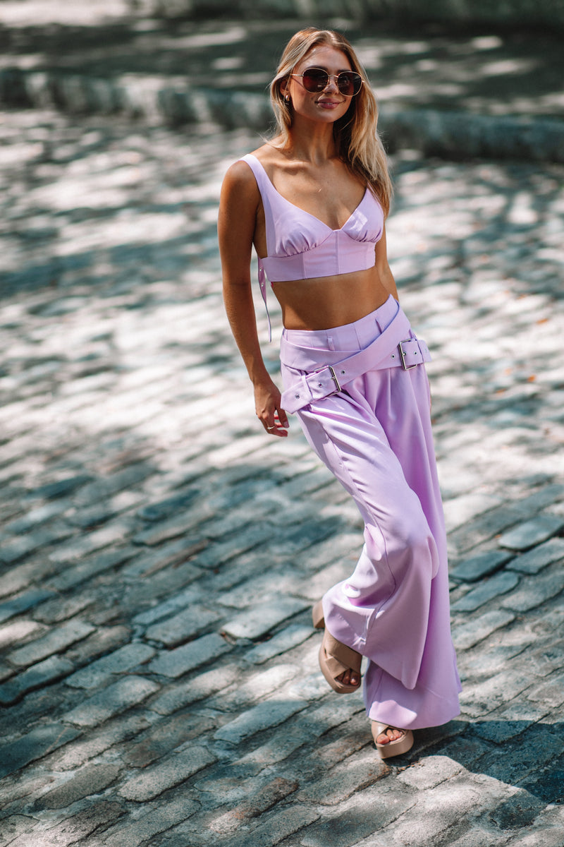 Light Slate Gray Natasha Pant Pants