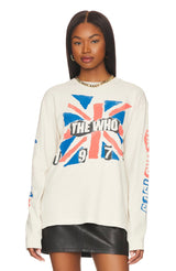 Dark Slate Gray The Who 1979 Oversized L/S Crew Graphic Tee