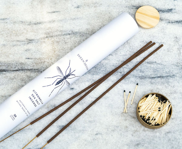 Light Gray Citronella Sea Salt Incense Incense