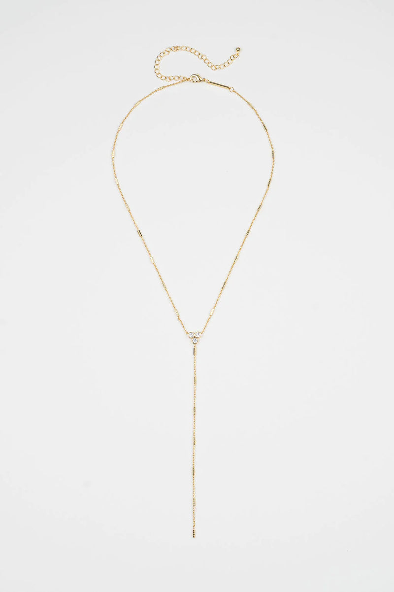 White Smoke Lariat Necklace Necklace