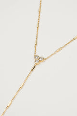 Beige Lariat Necklace Necklace