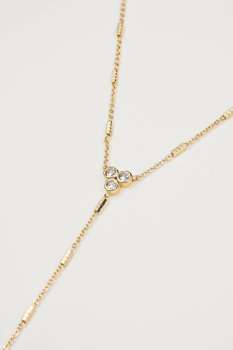Beige Lariat Necklace Necklace